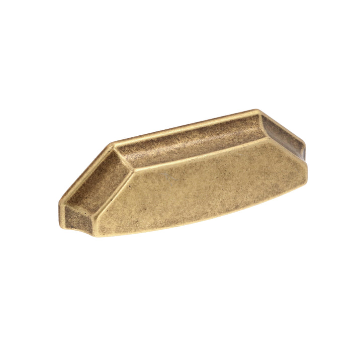 Vintage Geometric Cup Pulls – Antique Brass