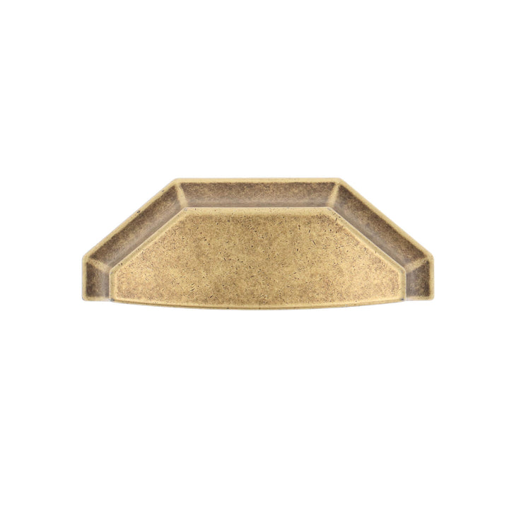 Vintage Geometric Cup Pulls – Antique Brass