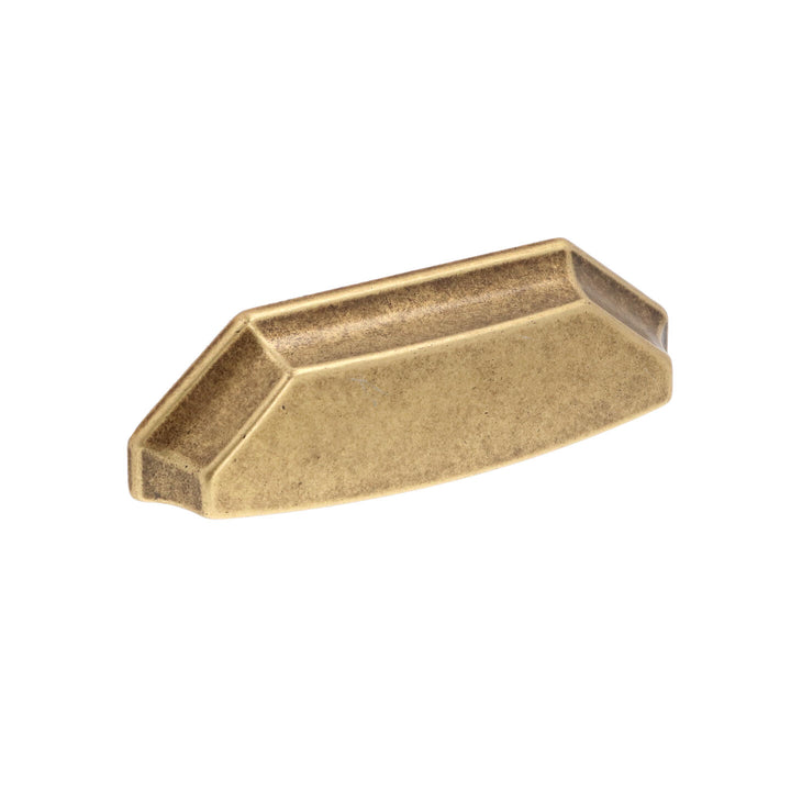 Vintage Geometric Cup Pulls – Antique Brass