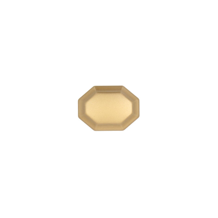 Satin Brass Art Deco Cabinet Knob – Geometric Italian Hardware | HH008