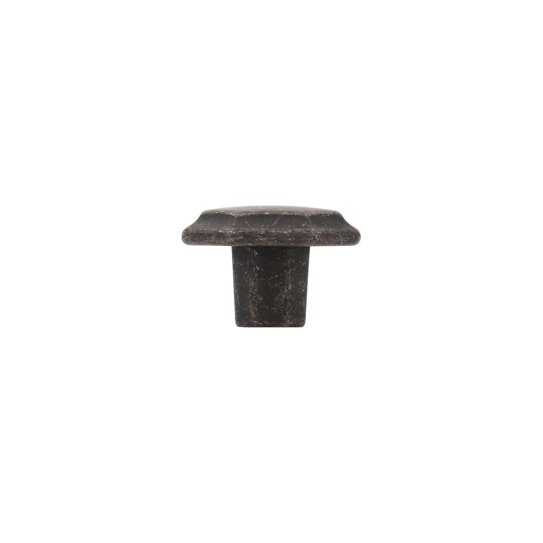 Vintage Black Iron Cabinet Knob – Rustic Italian Hardware | HH009
