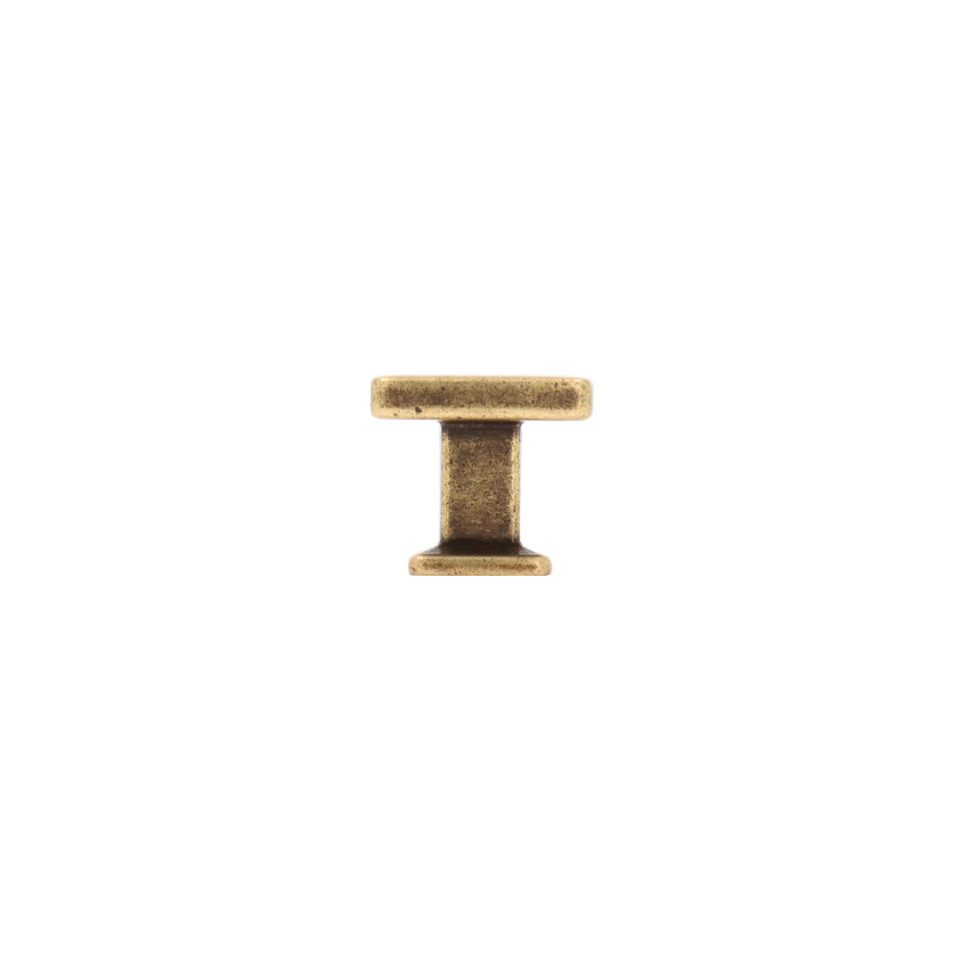 Antique Brass Square Cabinet Knob – Farmhouse Hardware | HH010