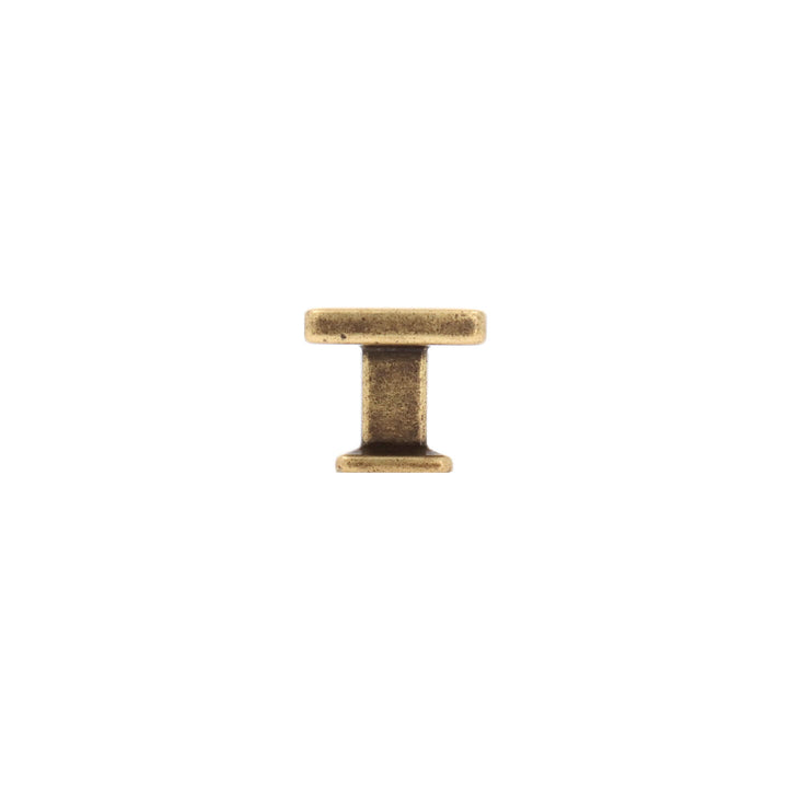 Antique Brass Square Cabinet Knob – Farmhouse Hardware | HH010