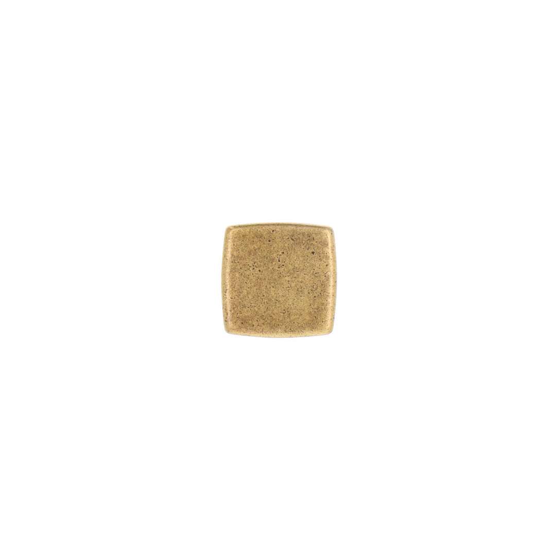 Antique Brass Square Cabinet Knob – Farmhouse Hardware | HH010