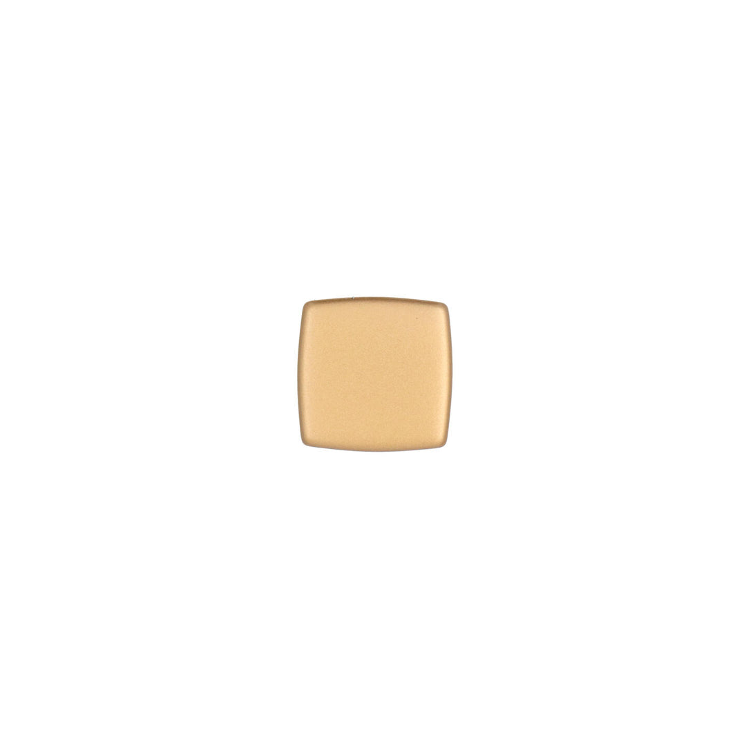 Satin Brass Square Cabinet Knob – Art Deco Italian Hardware | HH011