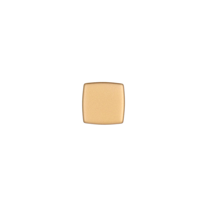 Satin Brass Square Cabinet Knob – Art Deco Italian Hardware | HH011