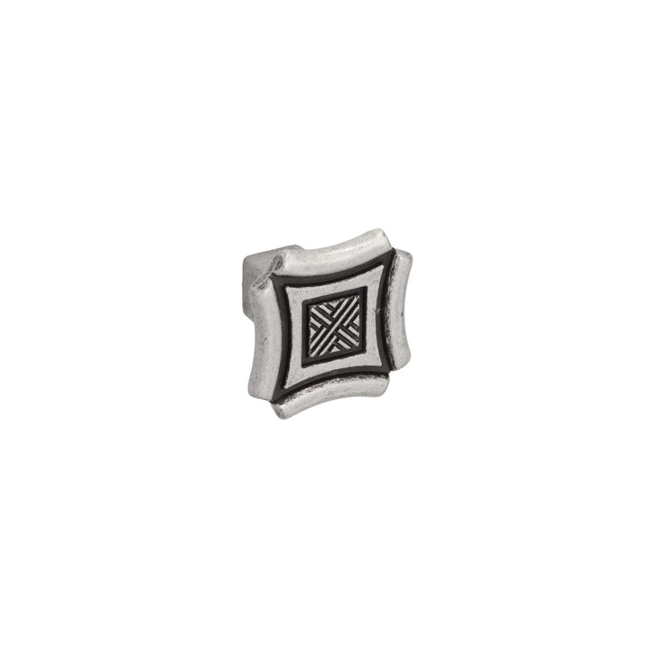 Antique Silver Square Cabinet Knob – Italian Artisan Hardware | HH016