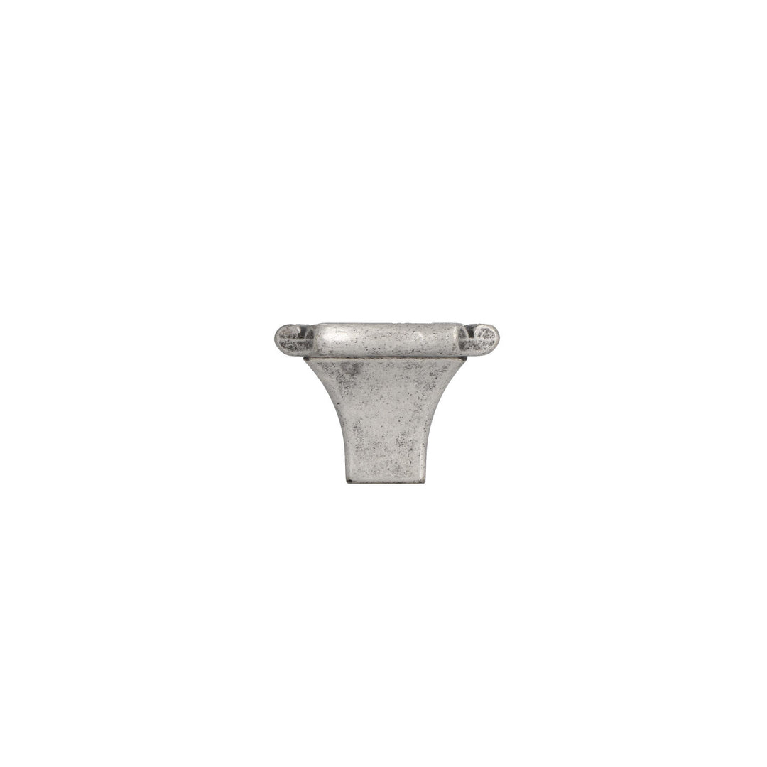 Antique Silver Square Cabinet Knob – Italian Artisan Hardware | HH016