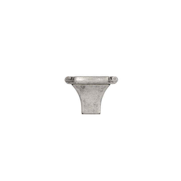 Antique Silver Square Cabinet Knob – Italian Artisan Hardware | HH016