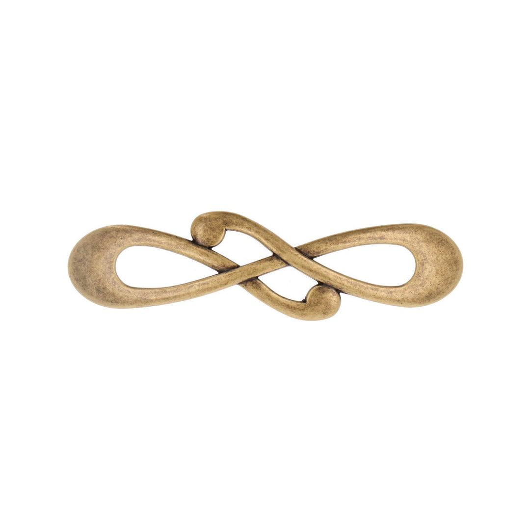 Antique Brass Infinity Cabinet Pulls – Decorative Vintage Style