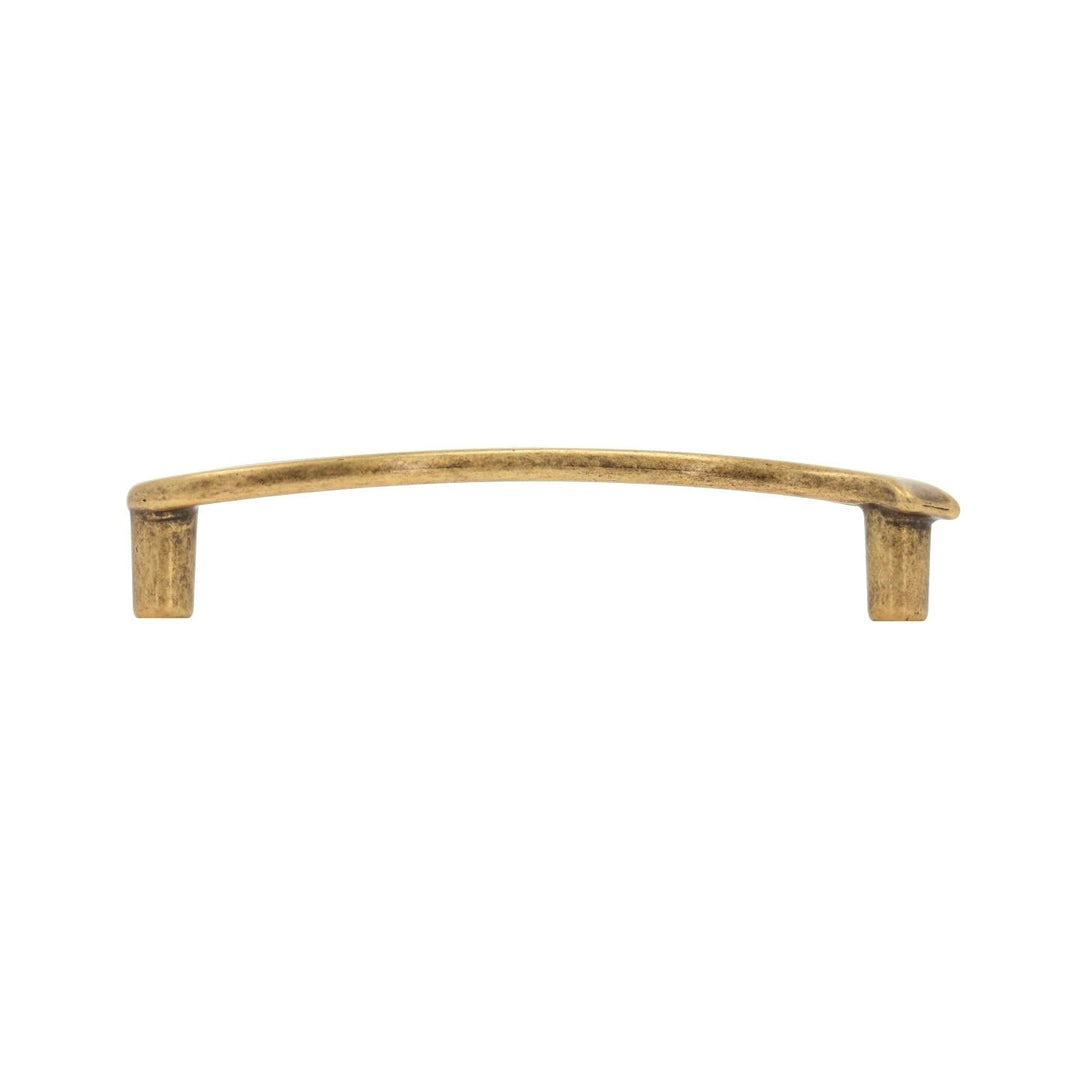Elegant Curved Cabinet Handles – Antique Brass