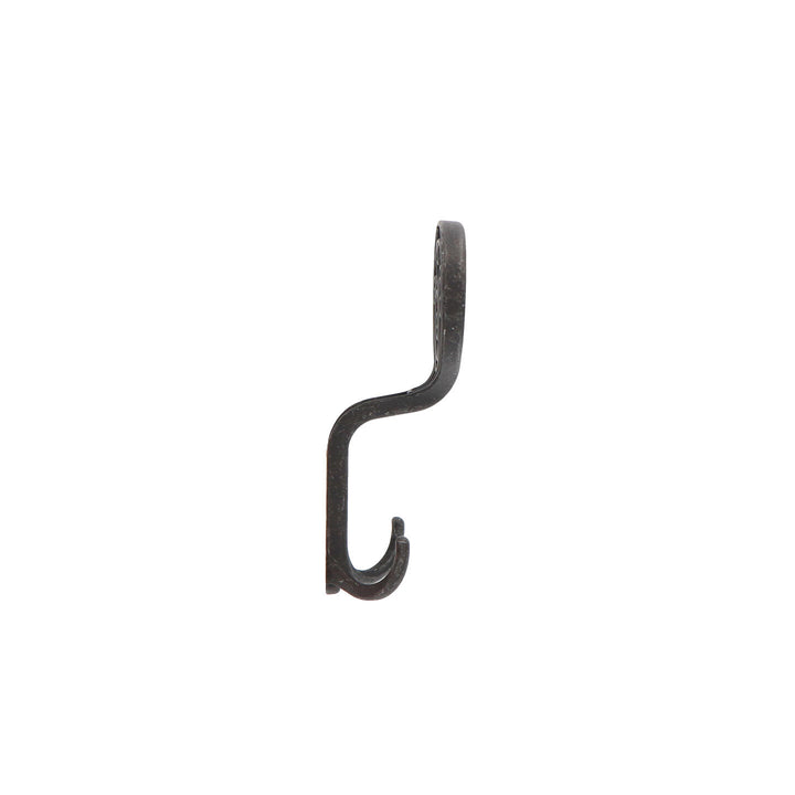 Vintage Black Iron Wall Hook – Rustic Farmhouse Double Hook