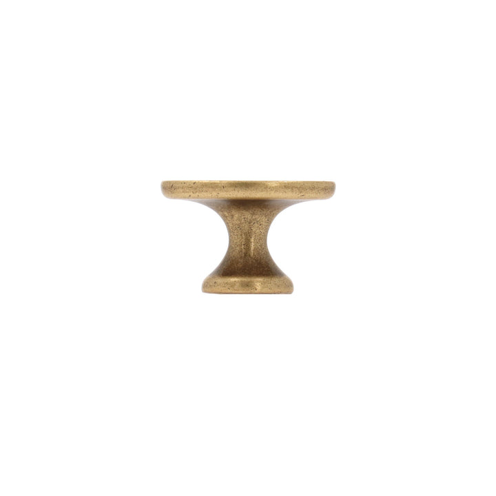 Oval Cabinet Knob – Antique Brass with Vintage Patina | HH099