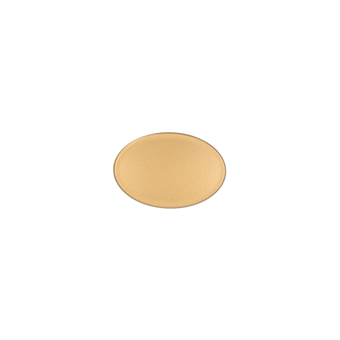 Oval Cabinet Knob – Satin Brass | Italian Hardware | HH100