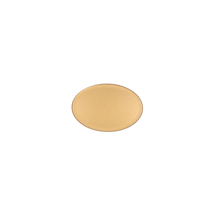 Oval Cabinet Knob – Satin Brass | Italian Hardware | HH100
