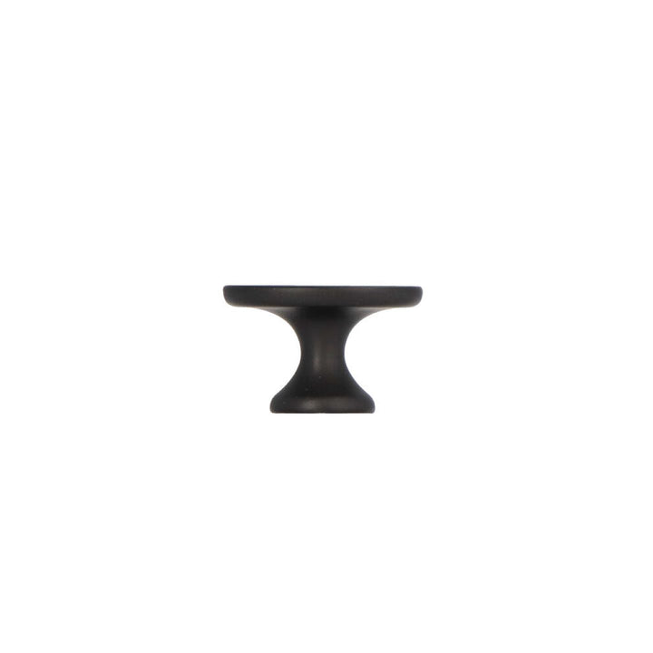 Oval Cabinet Knob – Matte Black | Italian Hardware | HH102