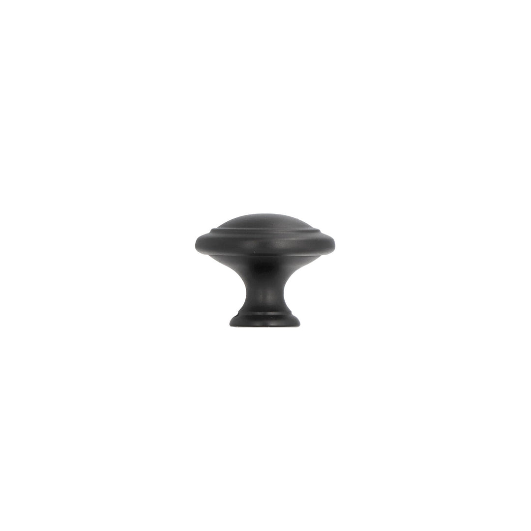 Round Cabinet Knob – Matte Black | Italian Hardware | HH134