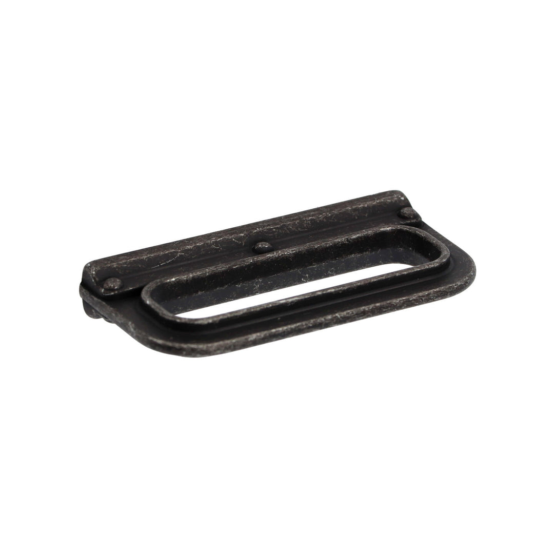 Vintage Black Iron Backplate Cabinet Handles – Farmhouse & Industrial Style