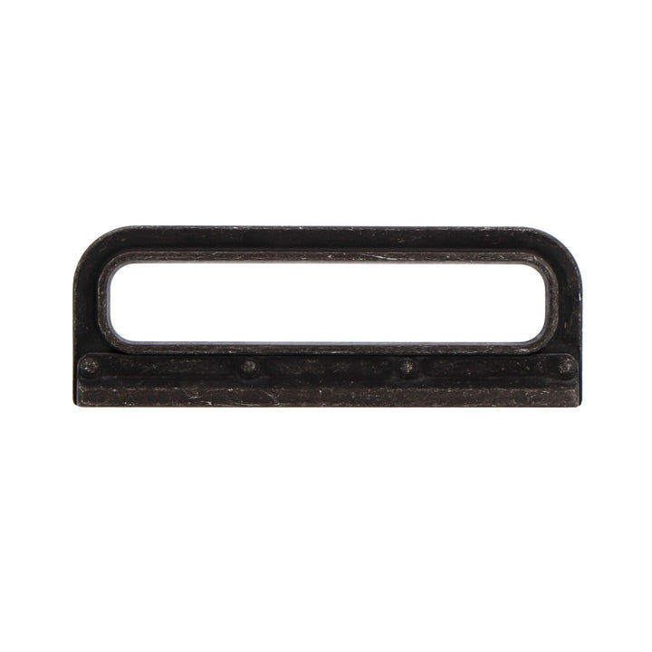 Vintage Black Iron Backplate Cabinet Handles – Farmhouse & Industrial Style