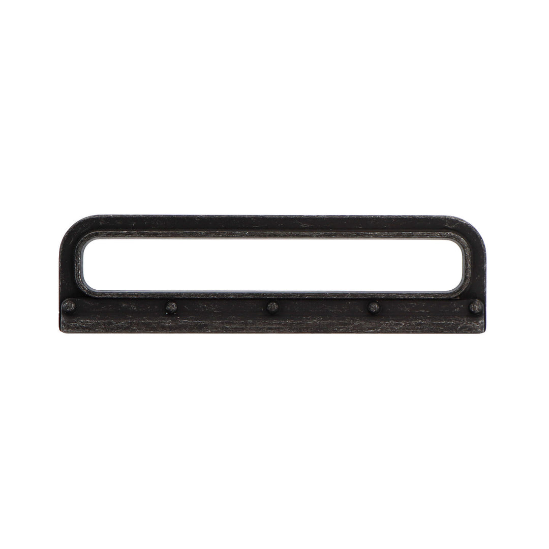 Vintage Black Iron Backplate Cabinet Handles – Farmhouse & Industrial Style