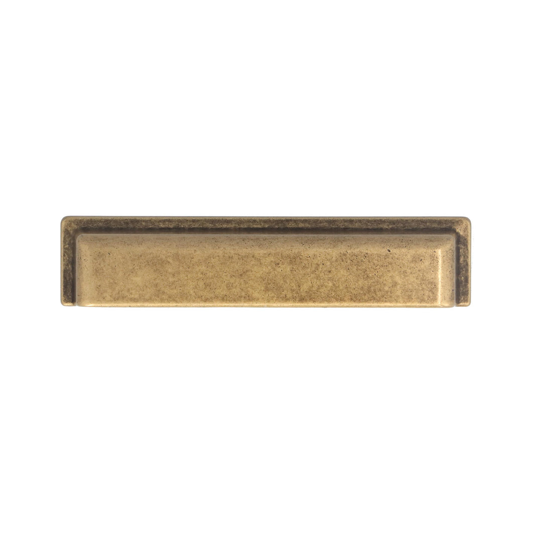 Rectangular Flush Cup Pulls – Antique Brass
