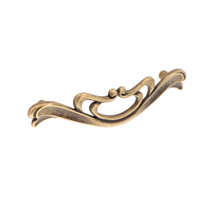 Antique Brass French Style Cabinet Pulls – Ornate Vintage Design
