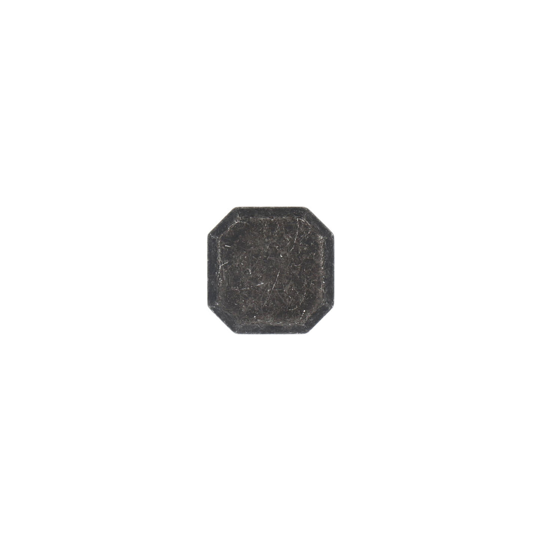Square Cabinet Knob – Vintage Black Iron (Rustic Patina) | HH218