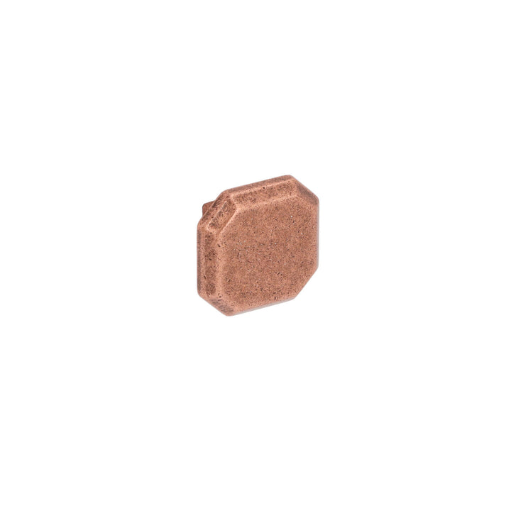 Square Cabinet Knob – Aged Antique Copper with Vintage Patina | HH220