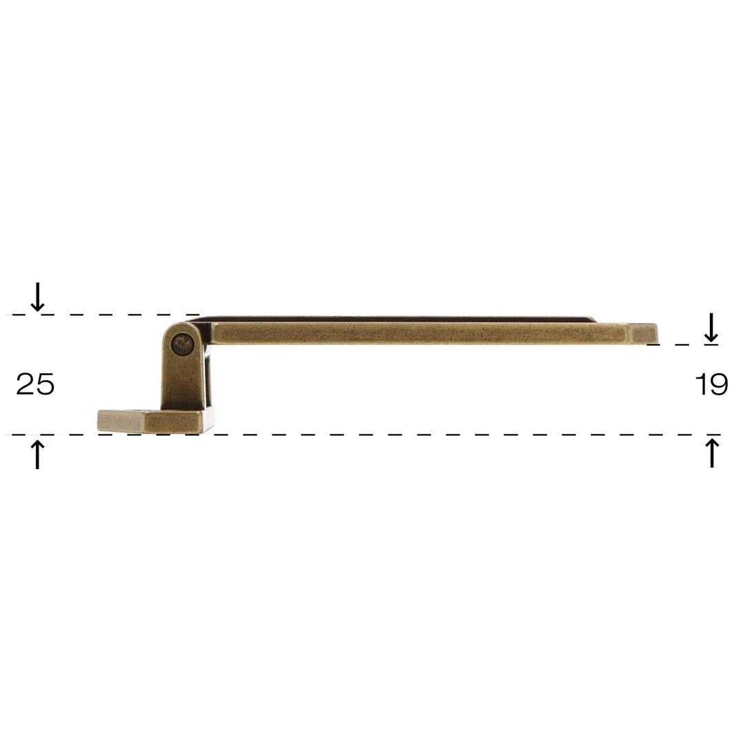 Decorative Cabinet T-Hinge – 3/4" Offset – Antique Brass | HH228