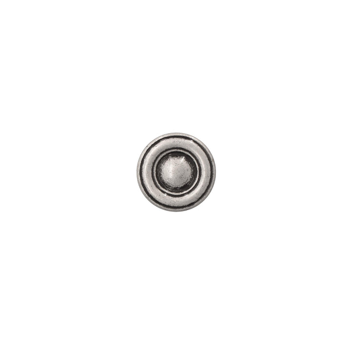 Round Cabinet Knob – Antique Silver with Vintage Patina | HH298