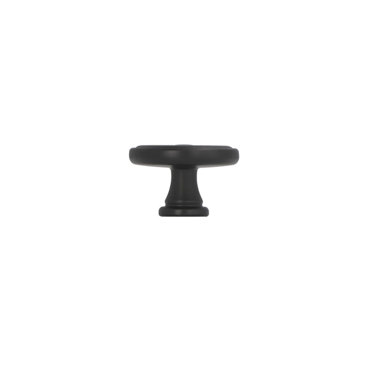 Round Cabinet Knob – Matte Black | HH300