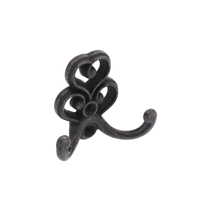 Vintage French Style Wall Hook: Ornate Double Coat Hook