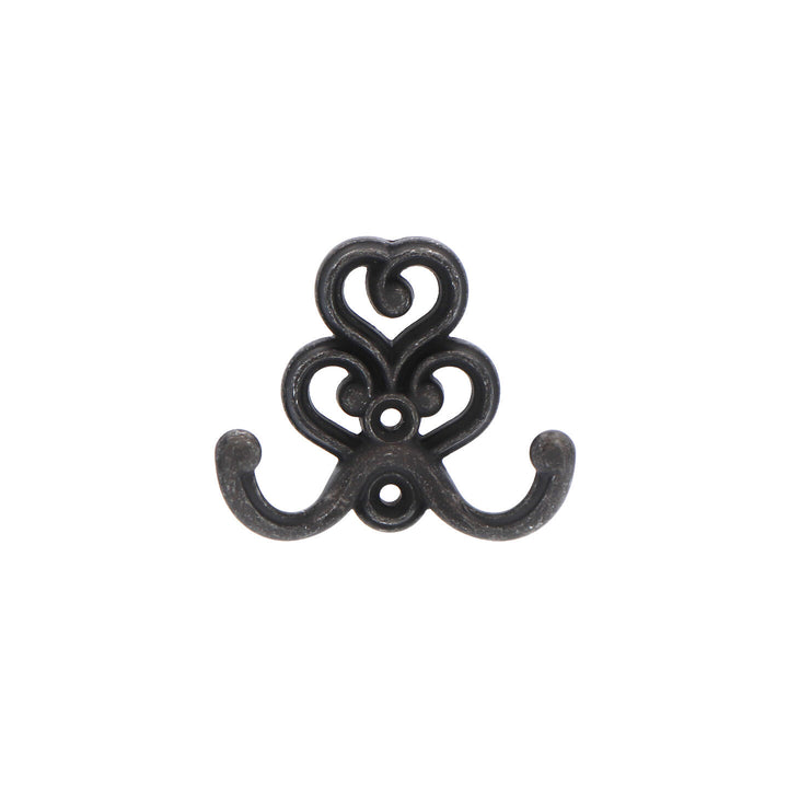 Vintage French Style Wall Hook: Ornate Double Coat Hook