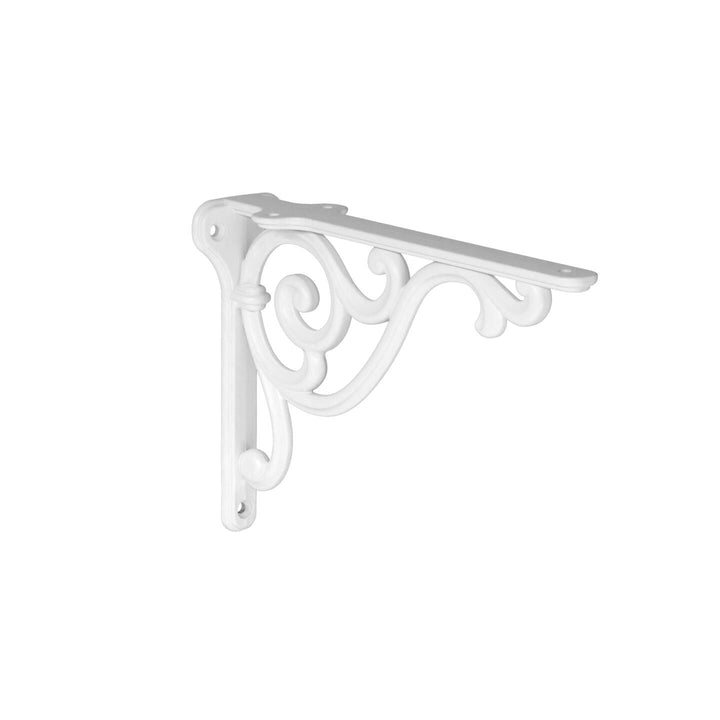 White Shabby Chic Shelf Brackets – Heavy Duty Decorative Metal | Small, Medium, Large