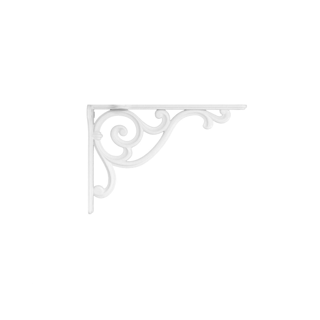 White Shabby Chic Shelf Brackets – Heavy Duty Decorative Metal | Small, Medium, Large