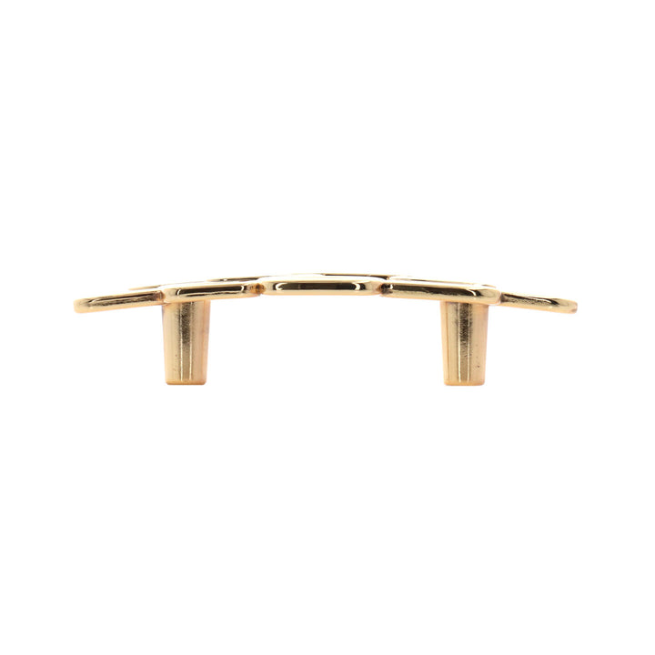 Geometric Art Deco Cabinet Pull – Polished Brass Drawer Handle | HH528