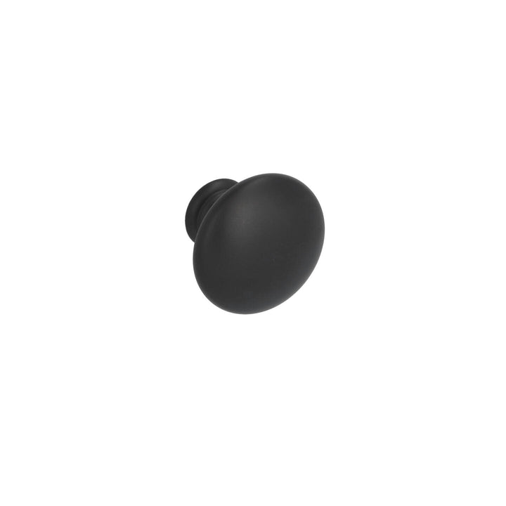 Large Round Cabinet Knob – Matte Black Farmhouse | HH676