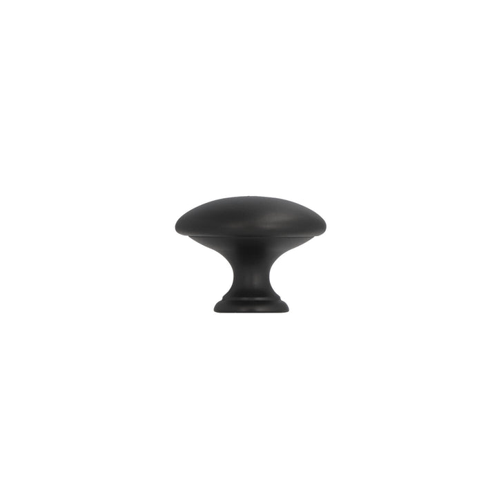 Large Round Cabinet Knob – Matte Black Farmhouse | HH676