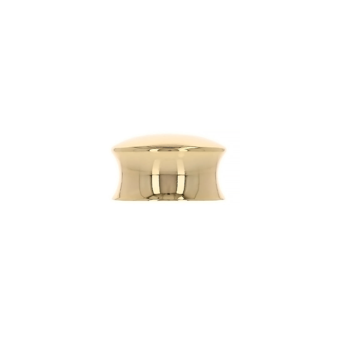 Modern Round Cabinet Knob – Polished Brass Contemporary Minimal | HH731