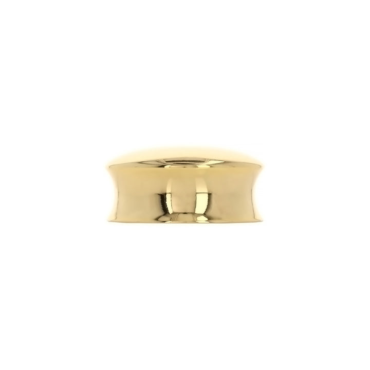 Large Modern Round Cabinet Knob – Polished Brass Contemporary Minimal | HH736