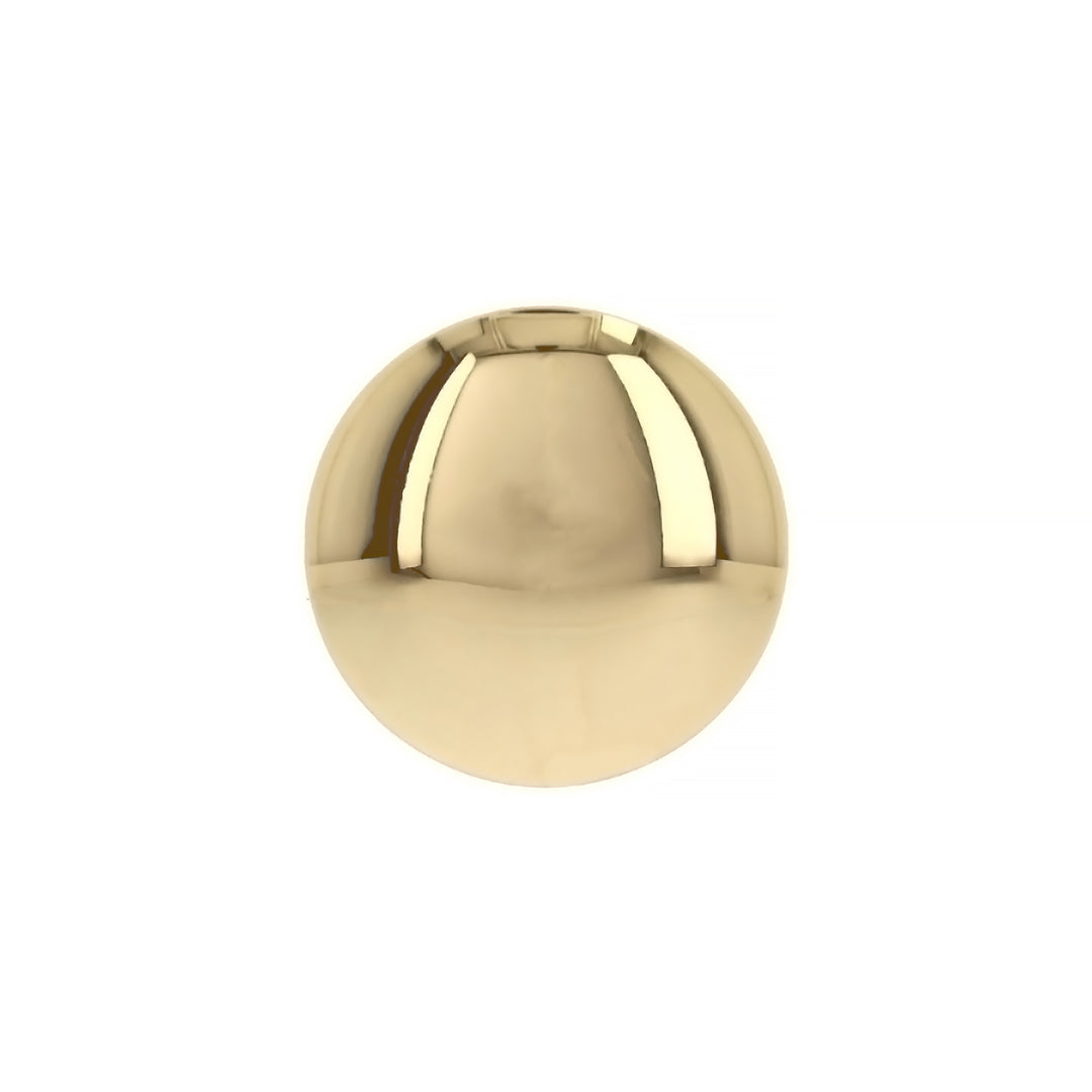 Large Modern Round Cabinet Knob – Polished Brass Contemporary Minimal | HH736