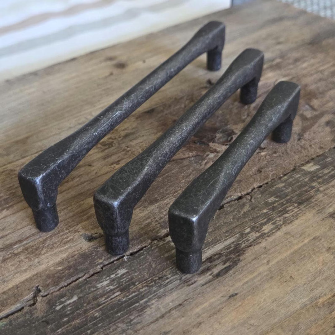 Vintage Black Iron Cabinet Pulls & Knobs Set – Farmhouse Hardware
