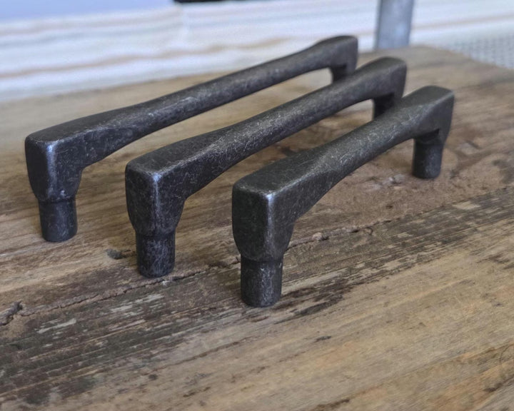 Vintage Black Iron Cabinet Pulls & Knobs Set – Farmhouse Hardware