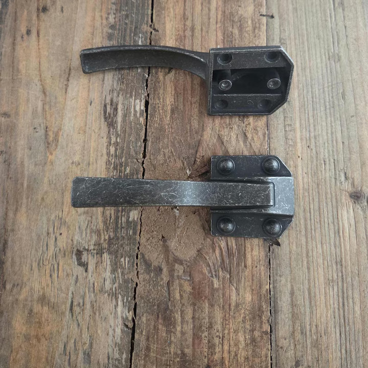 Vintage Black Iron Cabinet Pull – Rustic Farmhouse Barn Door Handle